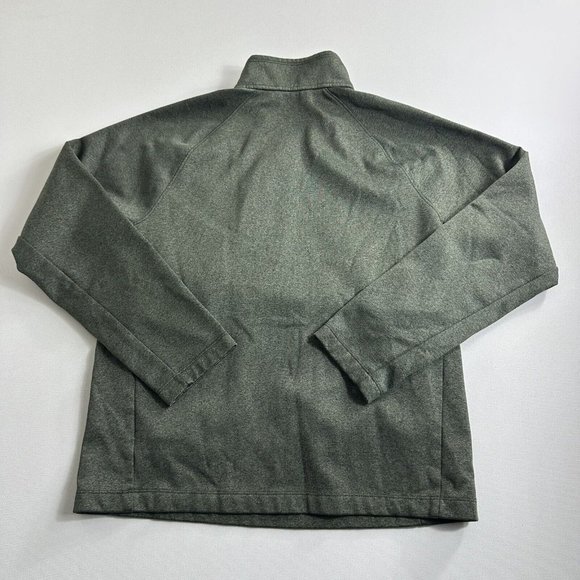 The North Face Half Zip Pullover Softshell Lined Jacket Men's Size Medium Green - Picture 2 of 8